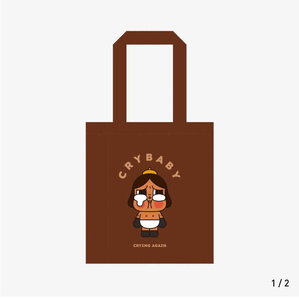 Crybaby crying again shoulder tote bag